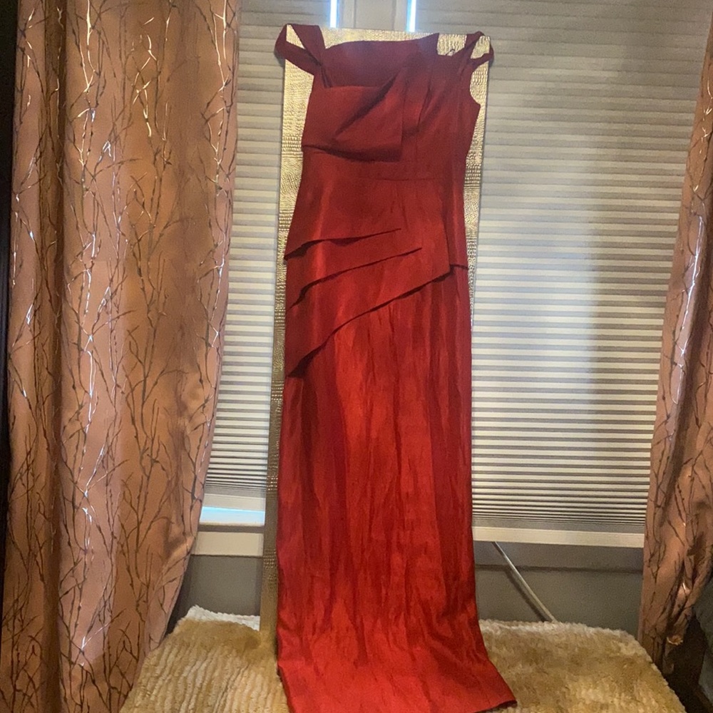 Red- Black Halo Eve Gown